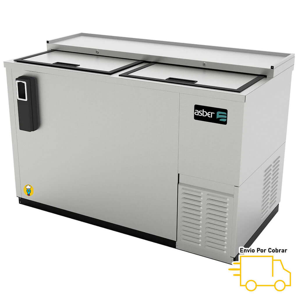 Refrigerador Botellero en Acero Inoxidable ASBER - ADBC-50S HC-Refrigeradores Botelleros-ASBER-ElLugarDelChef.com
