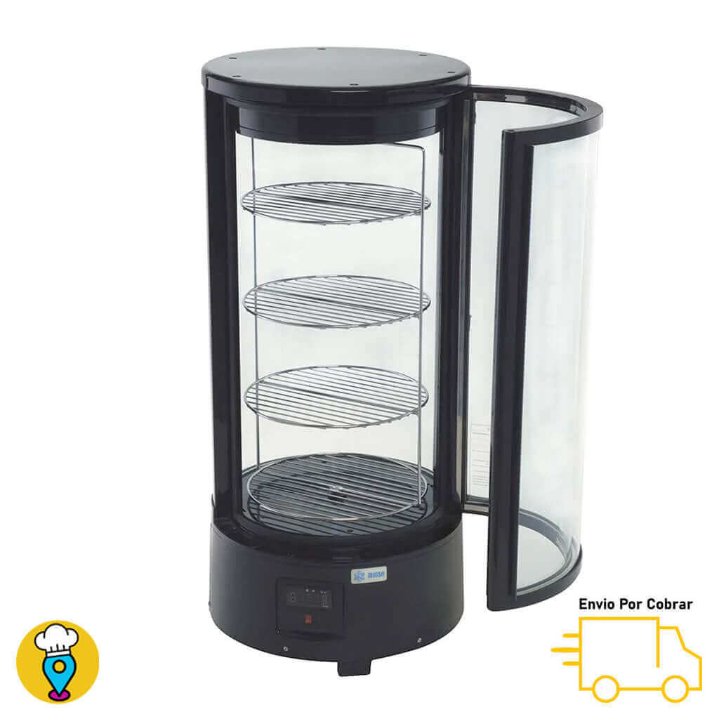 Refrigerador Circular con Parrillas Giratorias MIGSA - RTC-72L-Refrigeradores Panorámicos-MIGSA-ElLugarDelChef.com