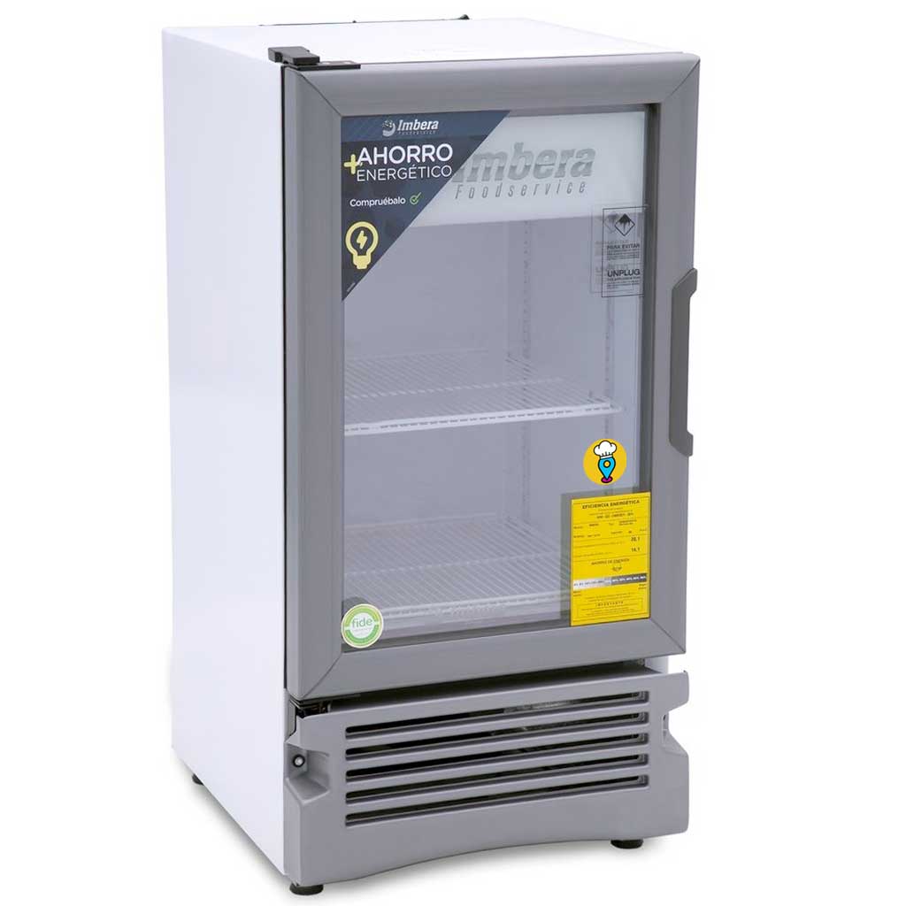 Refrigerador Comercial Imbera VL40/VR04 - Mantén tus productos frescos con eficiencia y estilo-Refrigeradores Puerta de Cristal-IMBERA-ElLugarDelChef.com