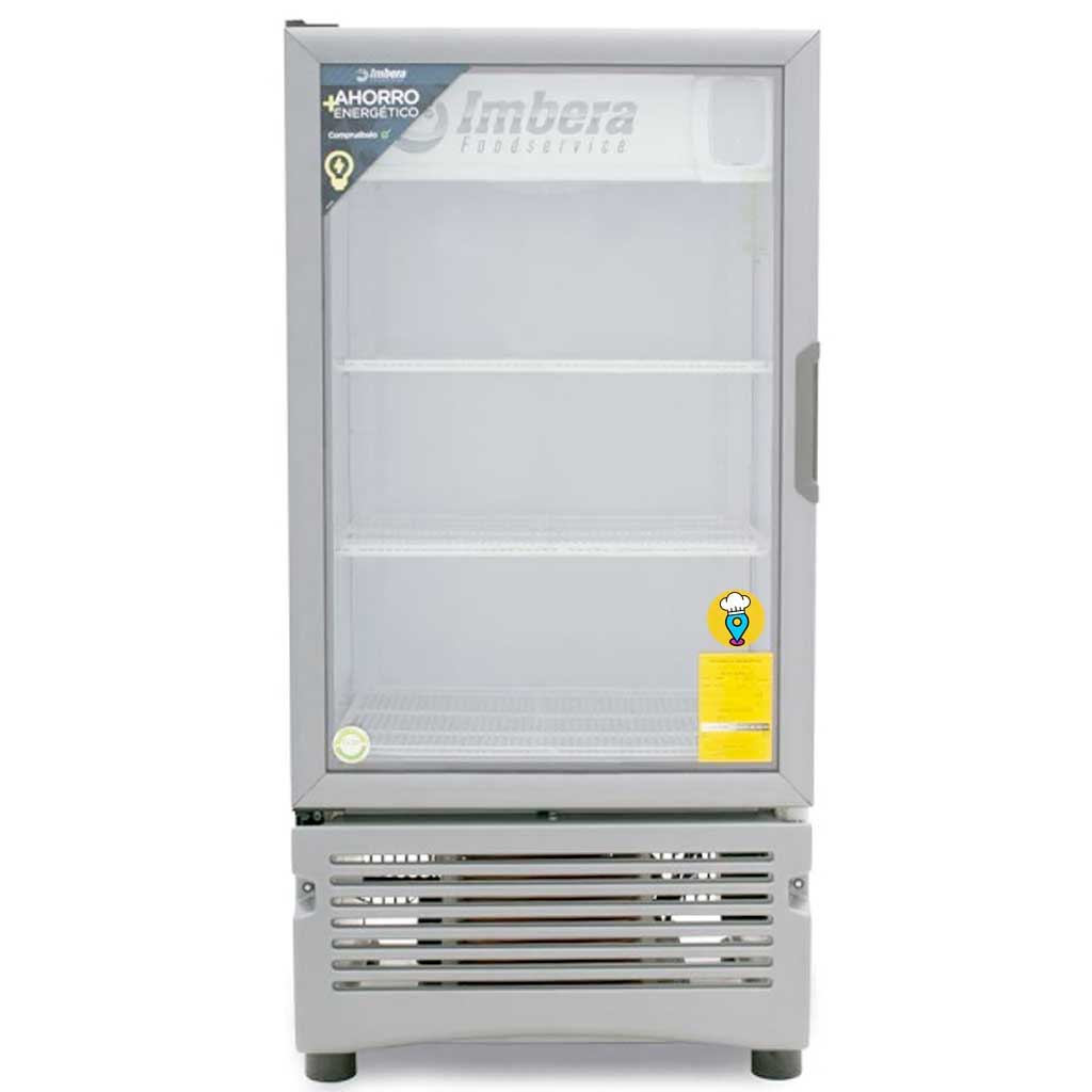 Refrigerador Comercial Imbera VL40/VR04 - Mantén tus productos frescos con eficiencia y estilo-Refrigeradores Puerta de Cristal-IMBERA-ElLugarDelChef.com