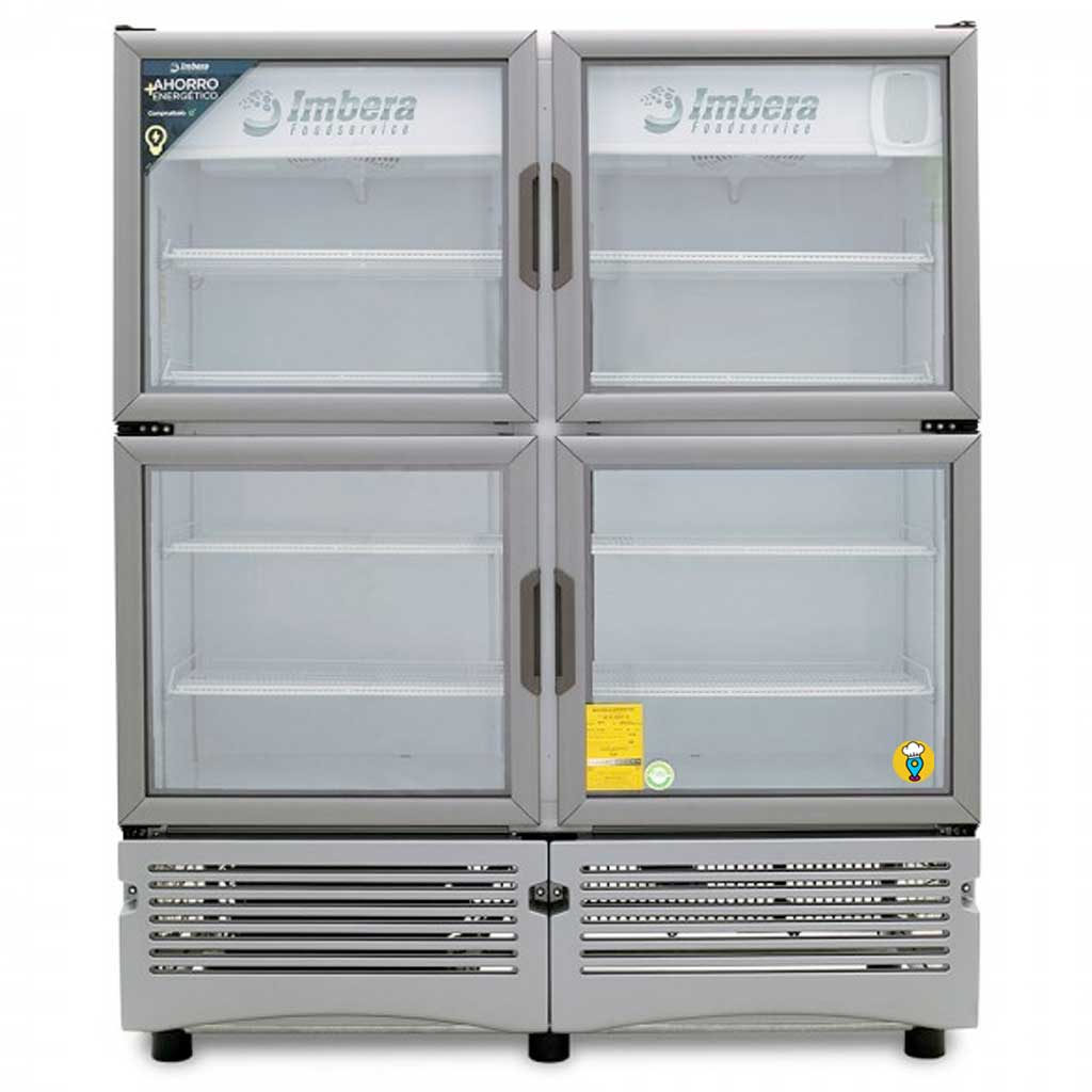 Refrigerador Comercial Imbera VR35-4PC: Eficiencia y calidad para tu negocio gastronómico-Refrigeradores Puerta de Cristal-IMBERA-ElLugarDelChef.com