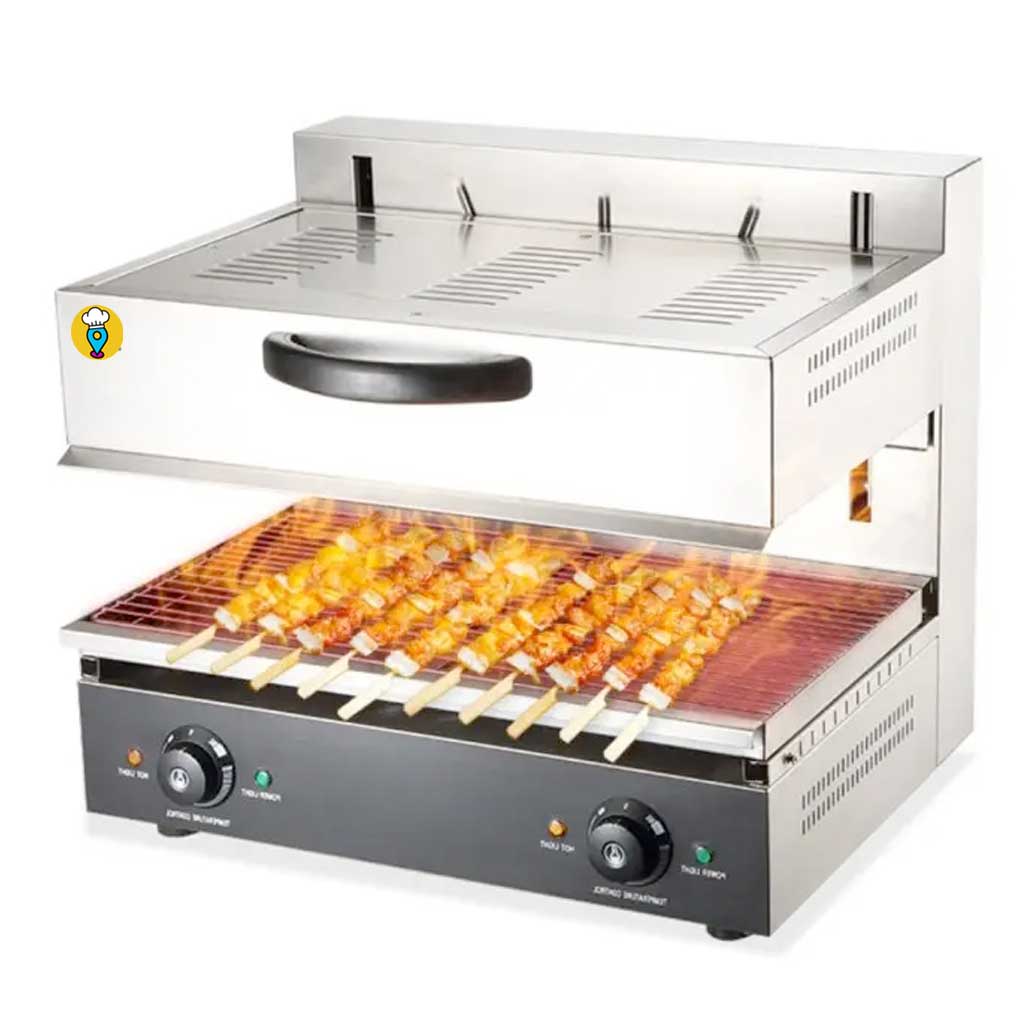 Salamandra eléctrica Migsa SEM-600: Ajuste de altura y temperatura para cocinar y gratinar con facilidad-Salamandras-MIGSA-ElLugarDelChef.com