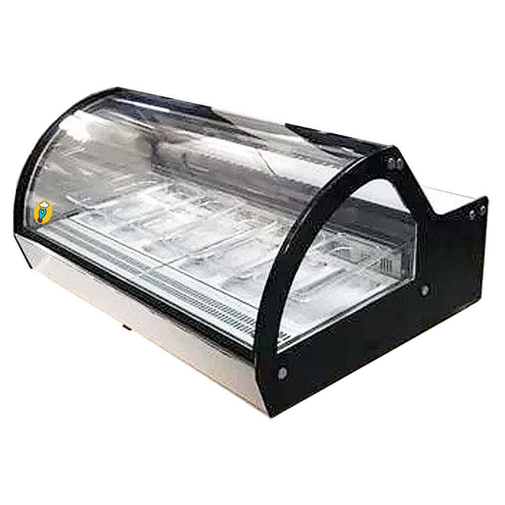 Vitrina para Helados de 6 Insertos Migsa modelo RTD-122L-1: Mantén tus Helados Frescos y Atrae a tus Clientes-Vitrinas para Helados-MIGSA-ElLugarDelChef.com