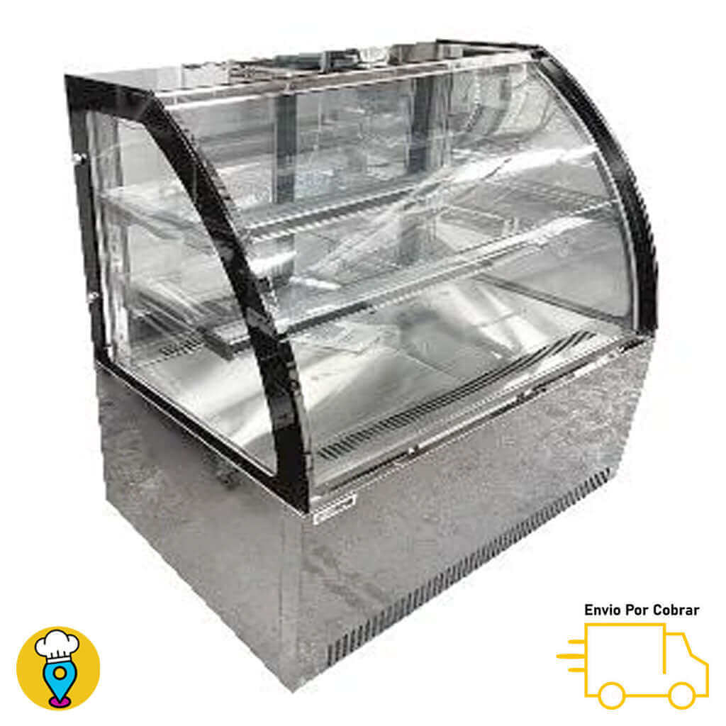 Vitrina Refrigerada de Piso 120cms MIGSA - GN1200C2-Vitrinas Pasteleras Delux-MIGSA-ElLugarDelChef.com