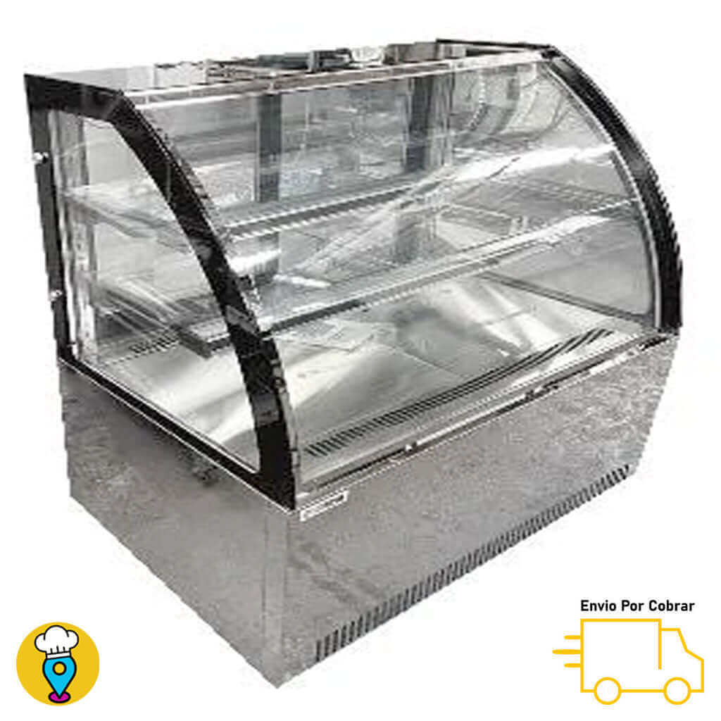 Vitrina Refrigerada de Piso 150cms MIGSA - GN1500C2-Vitrinas Pasteleras Delux-MIGSA-ElLugarDelChef.com