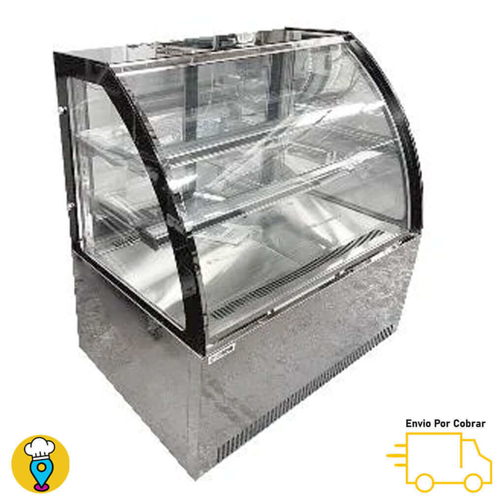 Vitrina Refrigerada de Piso 90cms MIGSA - GN900C2-Vitrinas Pasteleras Delux-MIGSA-ElLugarDelChef.com