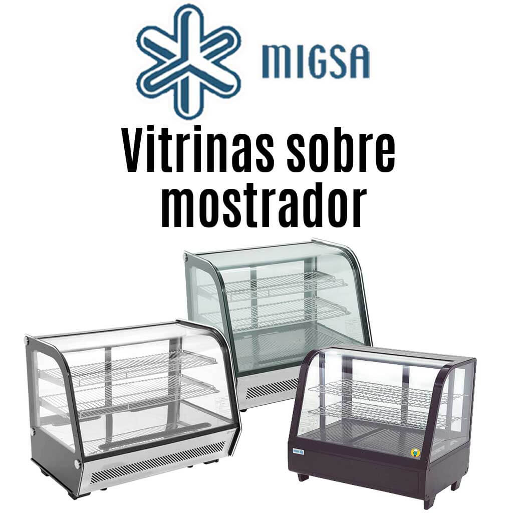 Vitrina refrigerada sobre mostrador migsa