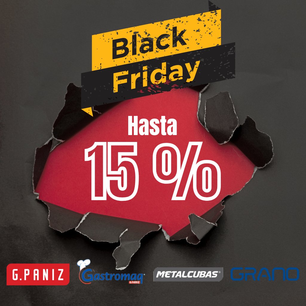 Equipos Gpaniz con descuentos Blackfriday 2024 en amasadoras y hornos industriales