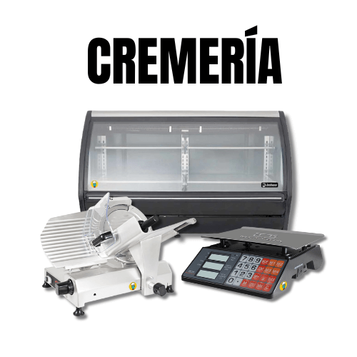 Vitrinas refrigeradas, básculas comerciales y rebanadoras profesionales para cremerías, con envío a todo México.