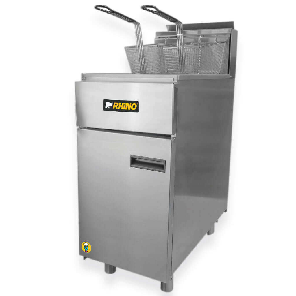 Freidora a gas industrial para restaurante