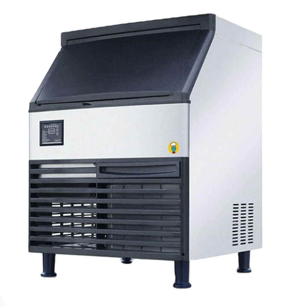 Máquina fabricadora de hielo en cubos Migsa en acero inoxidable para producción de hielo en negocio