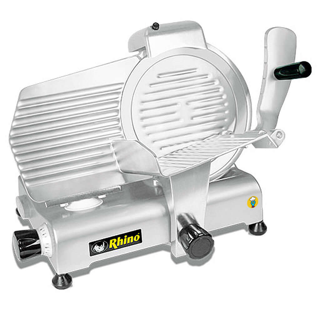 Rebanadoras RHINO para Carnicería — Rebanadora de Carnes Frías Rhino SLI-250 – Precisión y Durabilidad