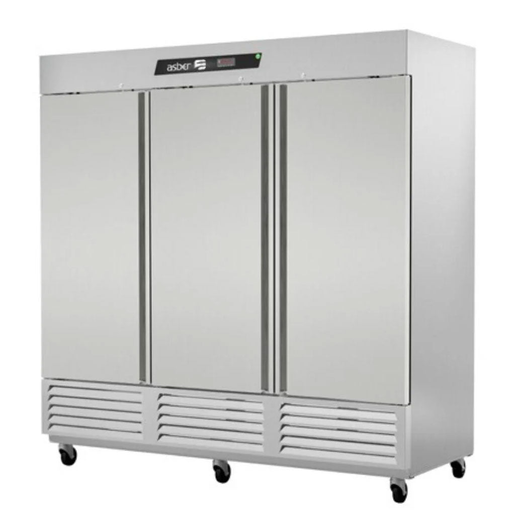 Refrigerador comercial de puerta sólida 3 puertas para conservación y almacenamiento