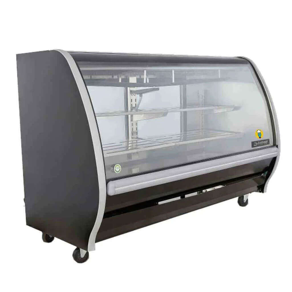 Vitrina refrigerada para cremería para exhibir quesos y lácteos en negocio