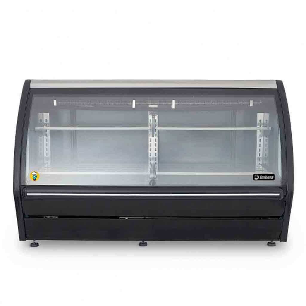 Vitrina cremera refrigerada para exhibir quesos, lácteos y embutidos en cremerías y tiendas de abarrotes