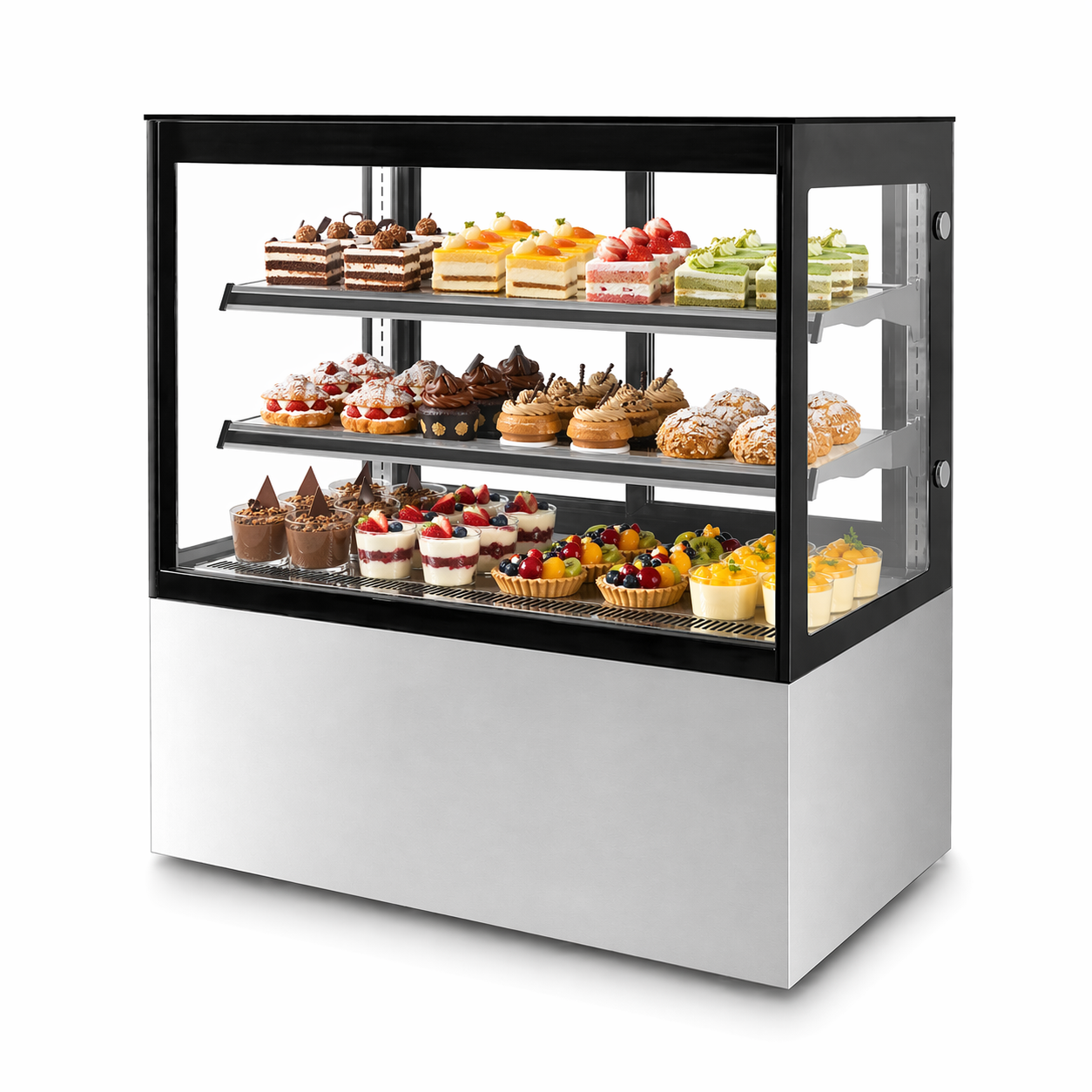 Vitrinas refrigeradas Migsa para exhibir alimentos y postres