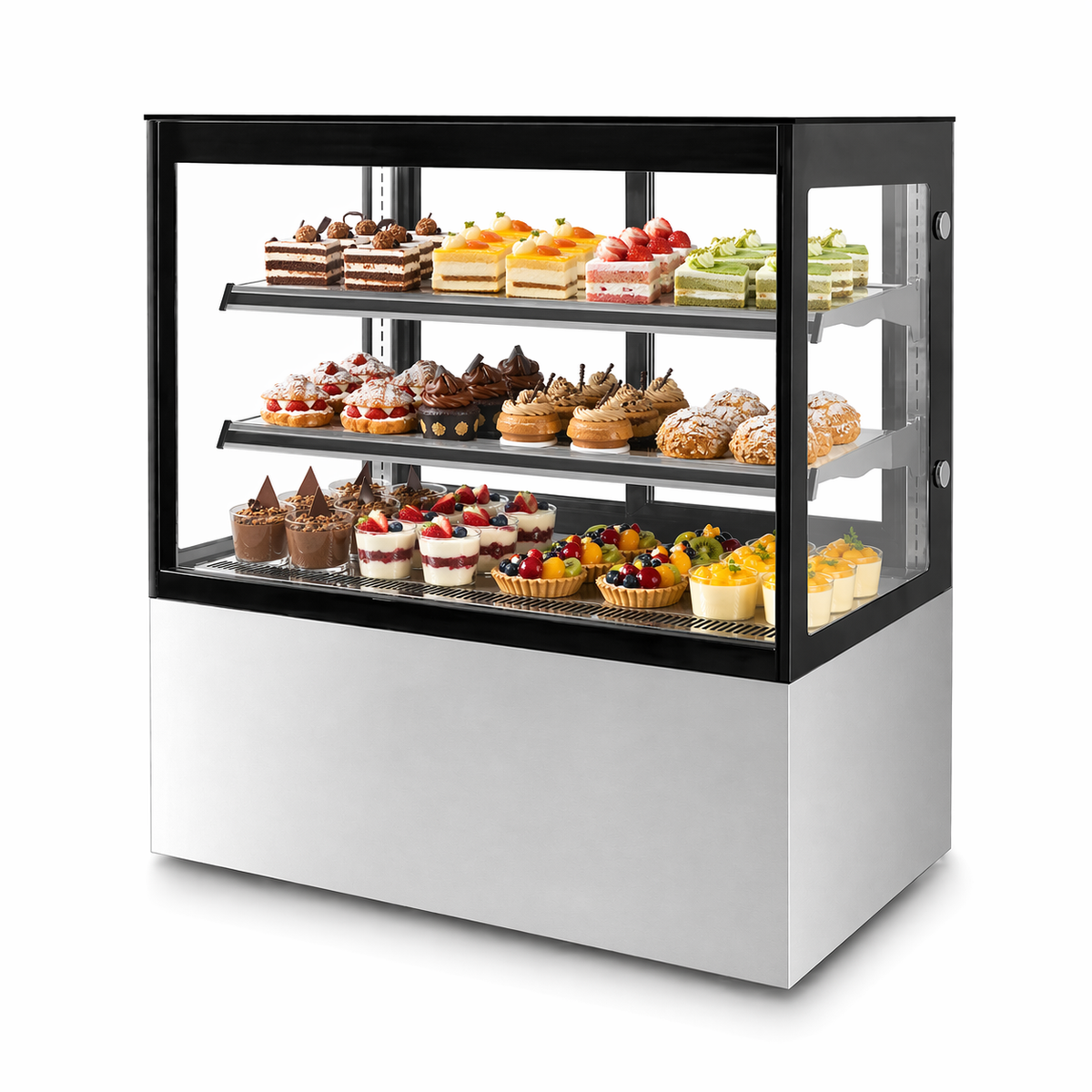 Vitrina refrigerada MIGSA de exhibición comercial; colección de vitrinas y equipos de refrigeración