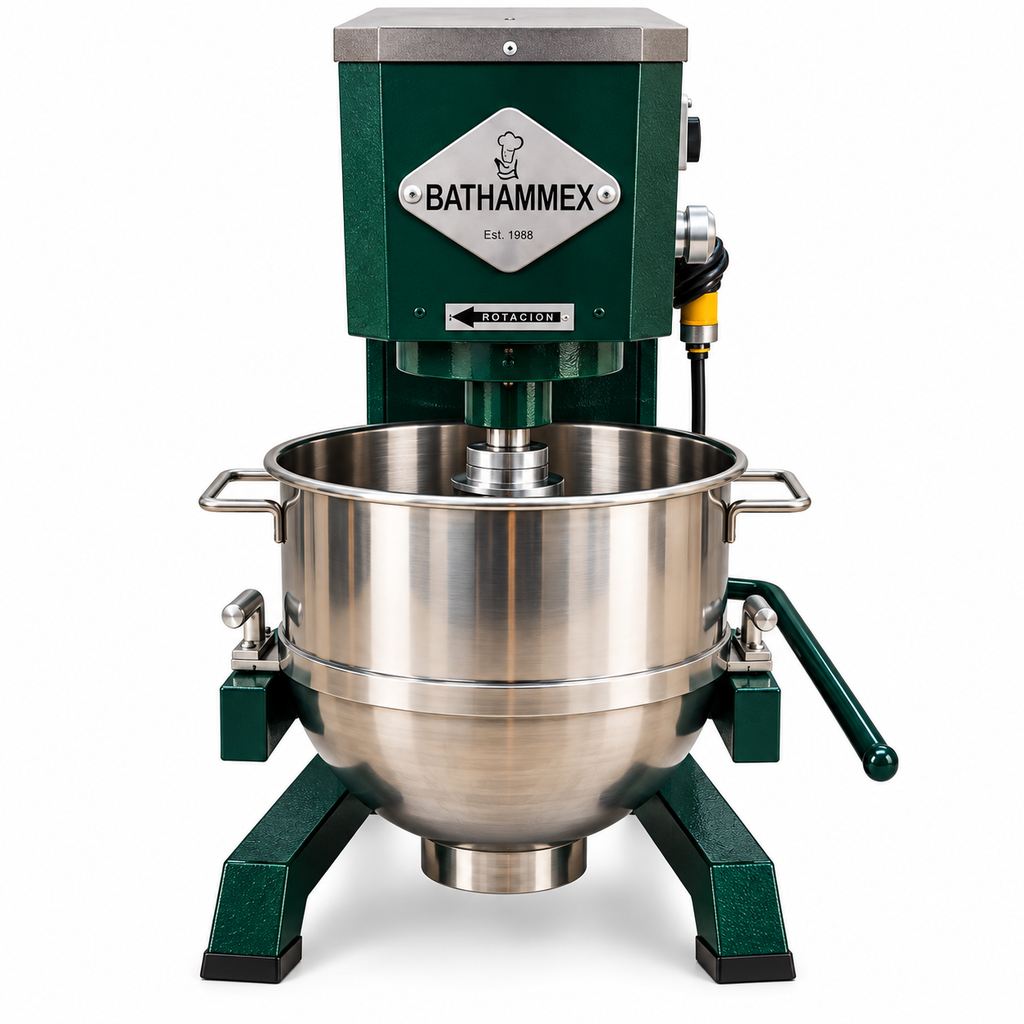 Batidora BATHAMMEX B20 de 20 litros, vista frontal