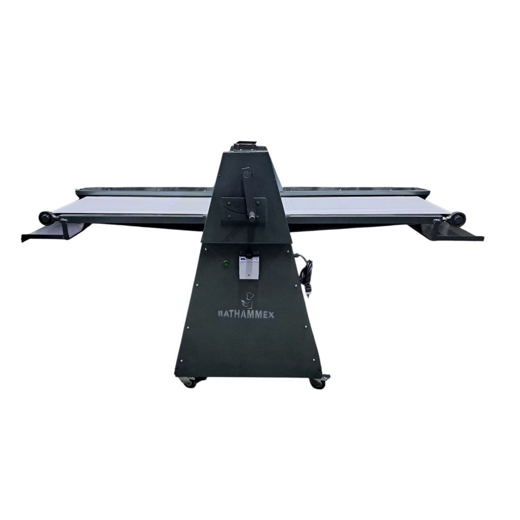 Laminadora industrial BATHAMMEX LMM, fotografía frontal del modelo fijo
