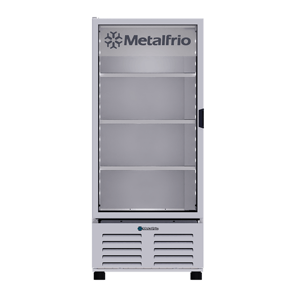 Congelador vertical Metalfrio CVC-15 vacío con puerta de cristal