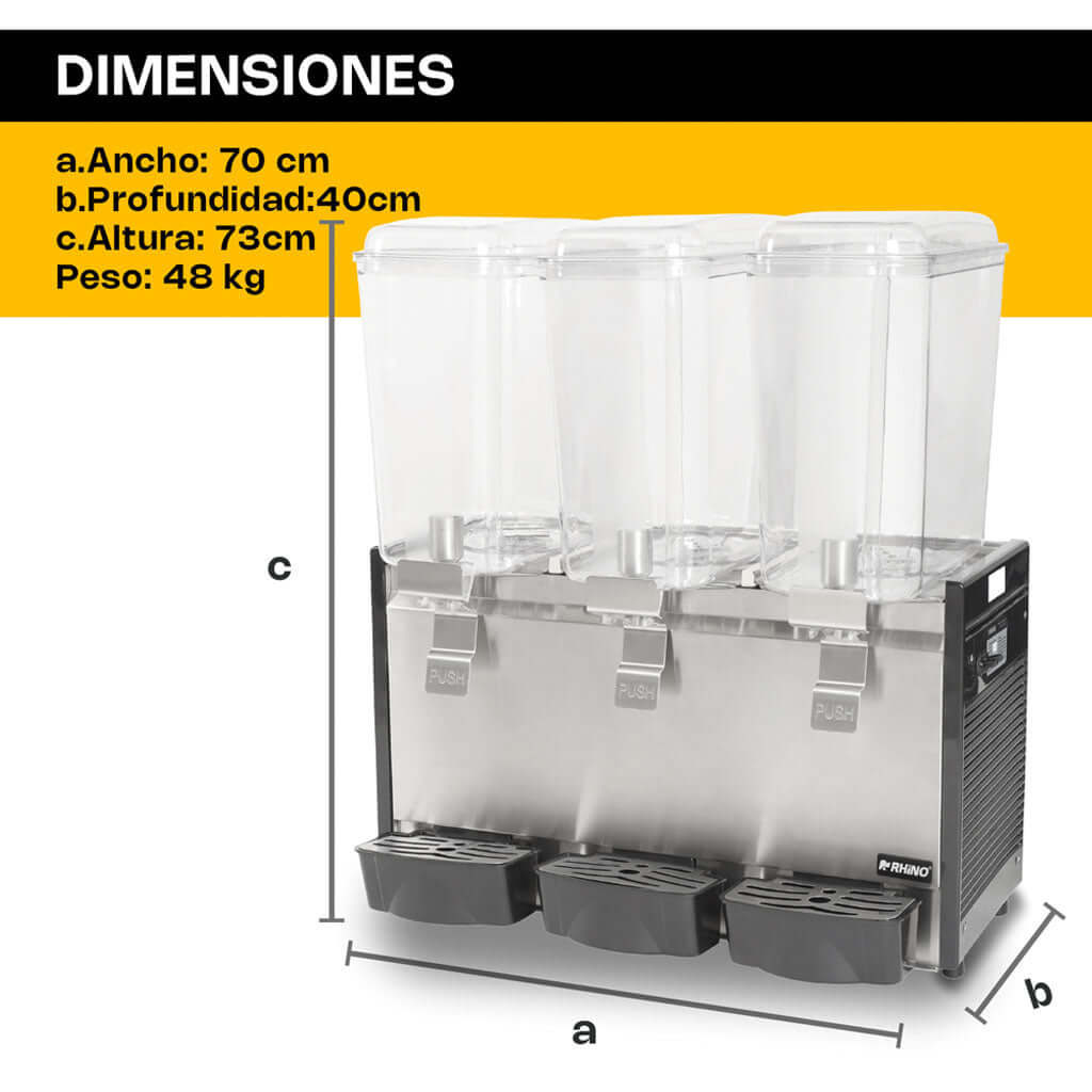 Dispensador-de-bebidas-frias-rhino-DISBEF-3T-dimensiones