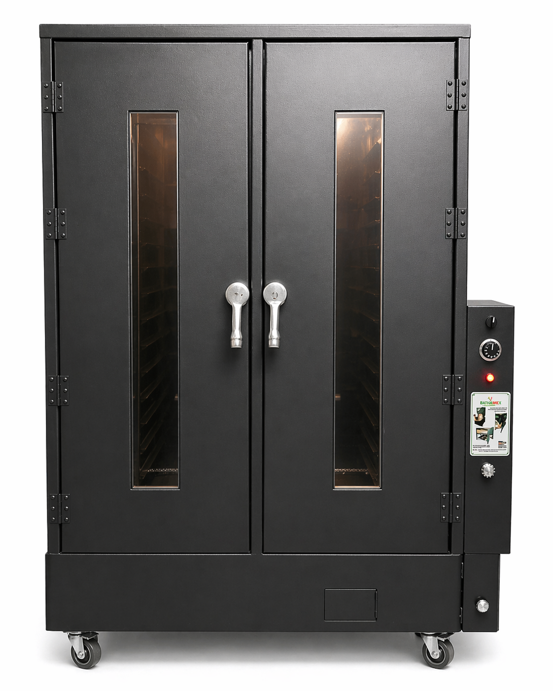 Fermentadora industrial Bathammex F30VT con puerta abierta y control lateral para panadería