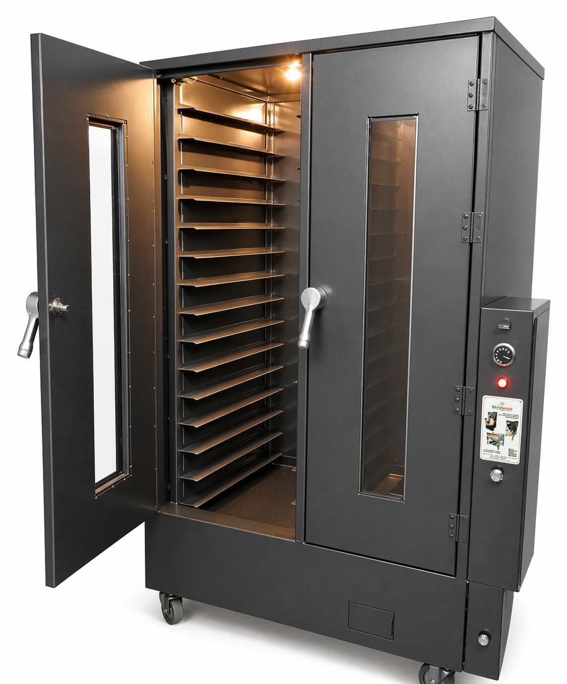 Interior de fermentadora Bathammex F30VT con capacidad para 30 charolas de panadería