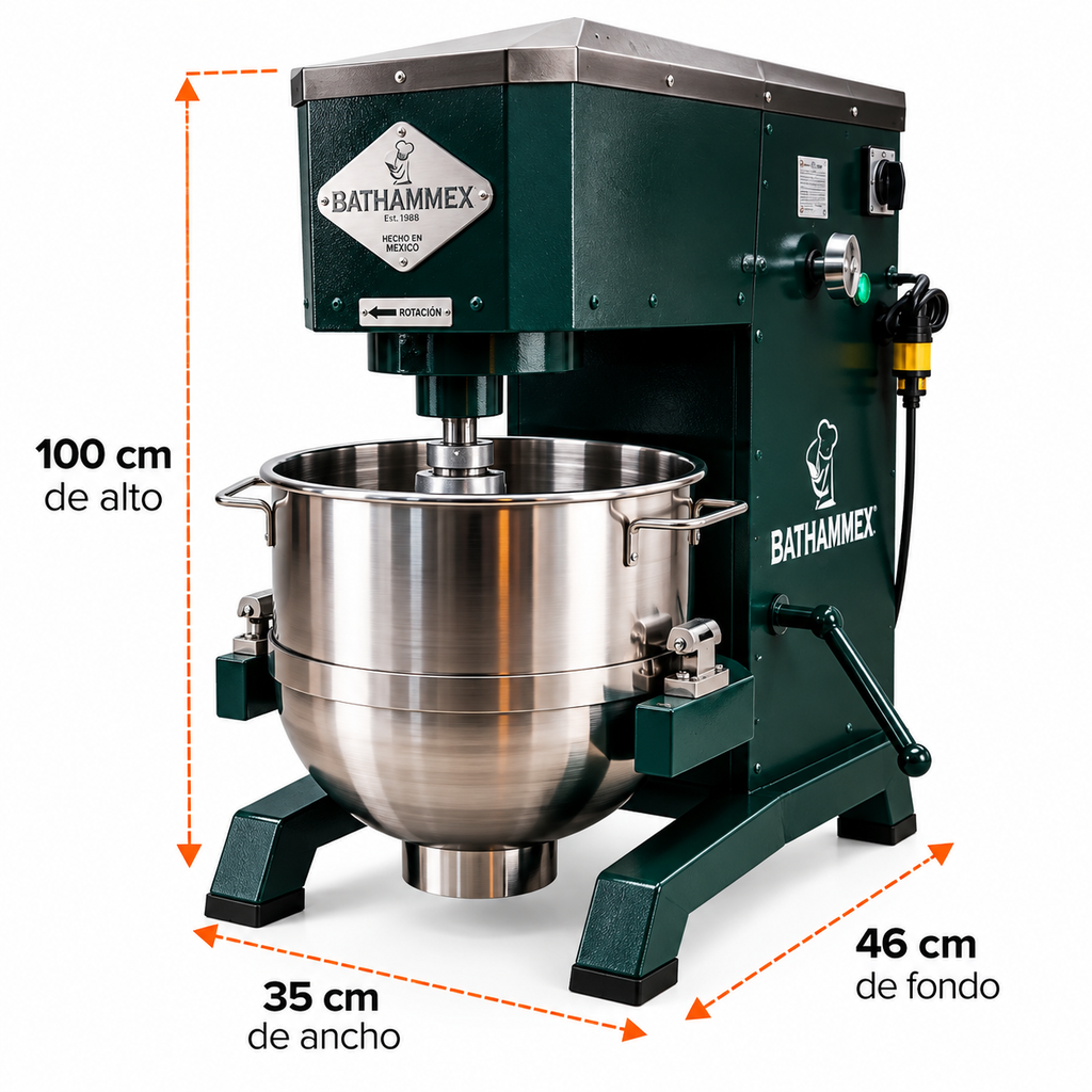Infografía técnica batidora BATHAMMEX B60 accesorios