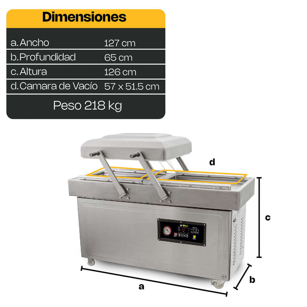 Maquina-al-vacio-Rhino-EVAC-40-dimensiones
