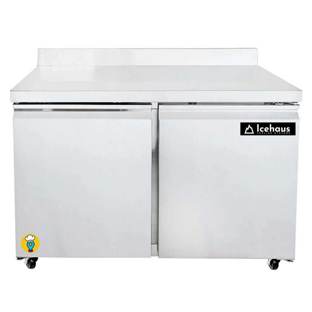 Mesa-de-trabajo-con-refrigerador-Icehaus-MTR-2P-SS-02-frente