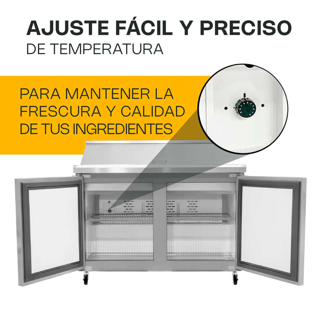 Mesa Refrigerada Rhino MERSAL-48 | Eficiencia y Durabilidad