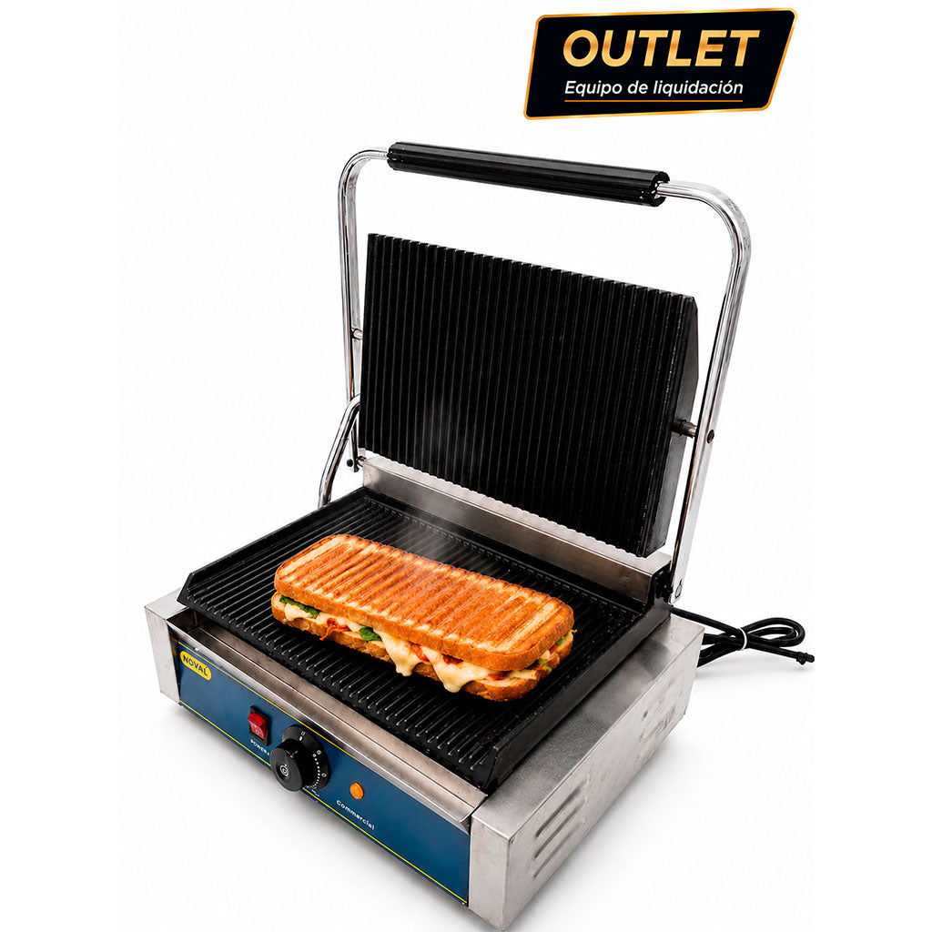 plancha para paninis noval plg-420 marca noval outlet descuento