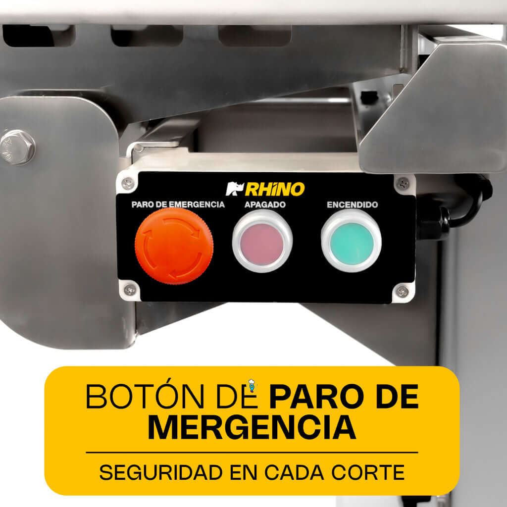 Sierra-para-carniceria-Rhino-SICA-295R-boton-de-paro-de-emergencia