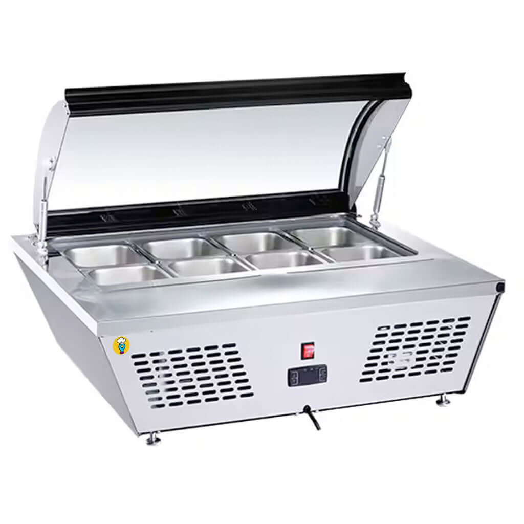 Base Refrigerada para Ensaladas Migsa RTW67L - 8 Insertos