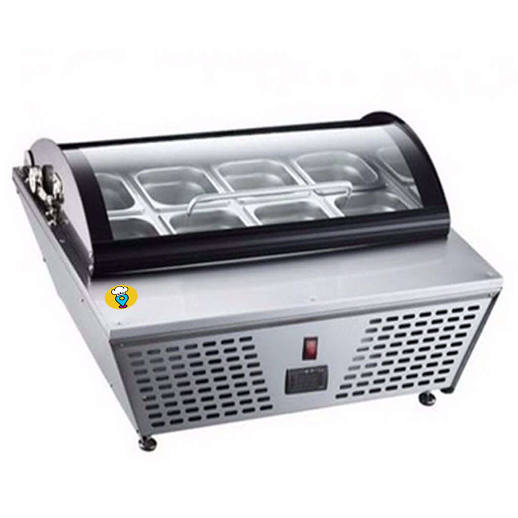 Base Refrigerada para Ensaladas Migsa RTW67L - 8 Insertos