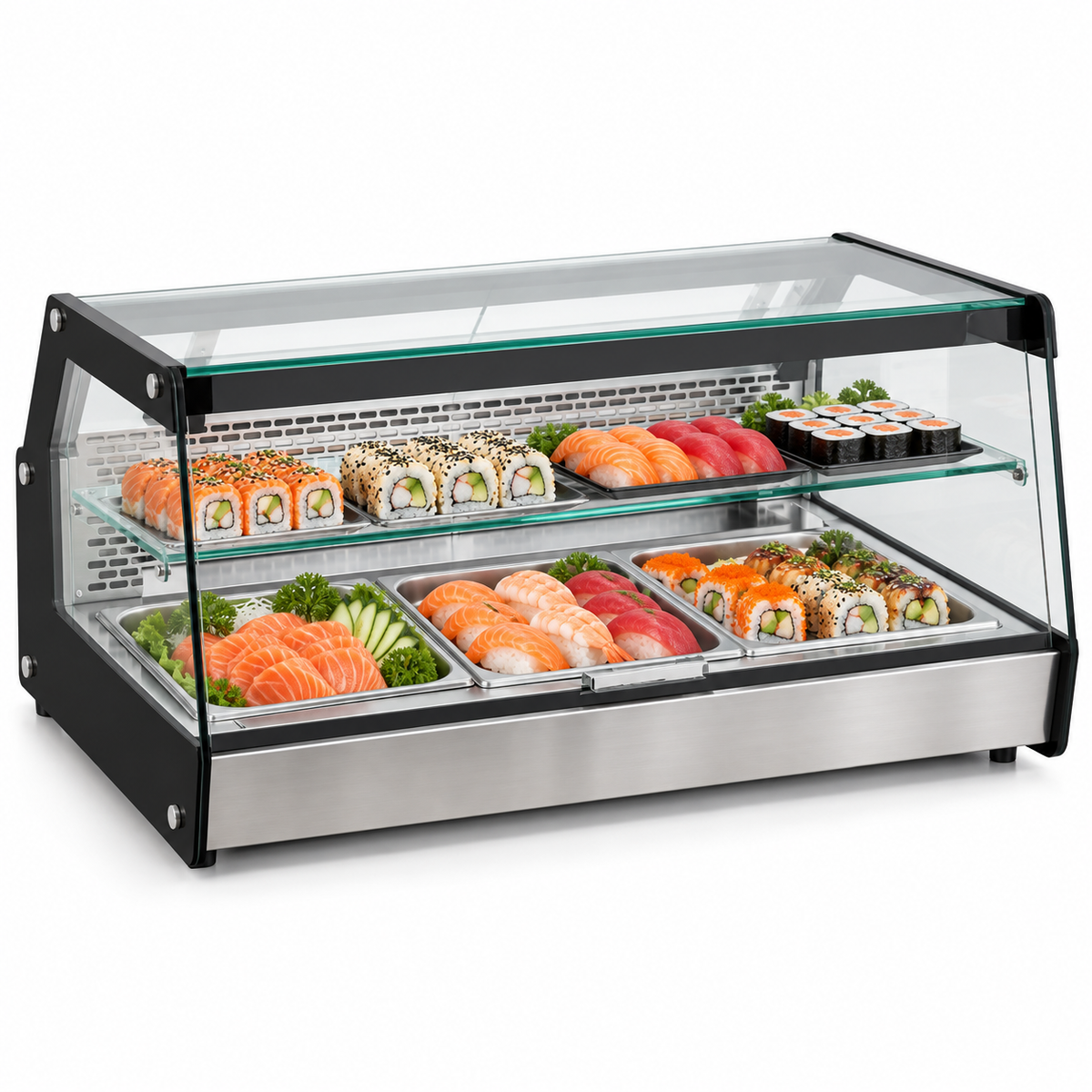 Vitrina refrigerada para sushi Migsa CW-128 112 litros