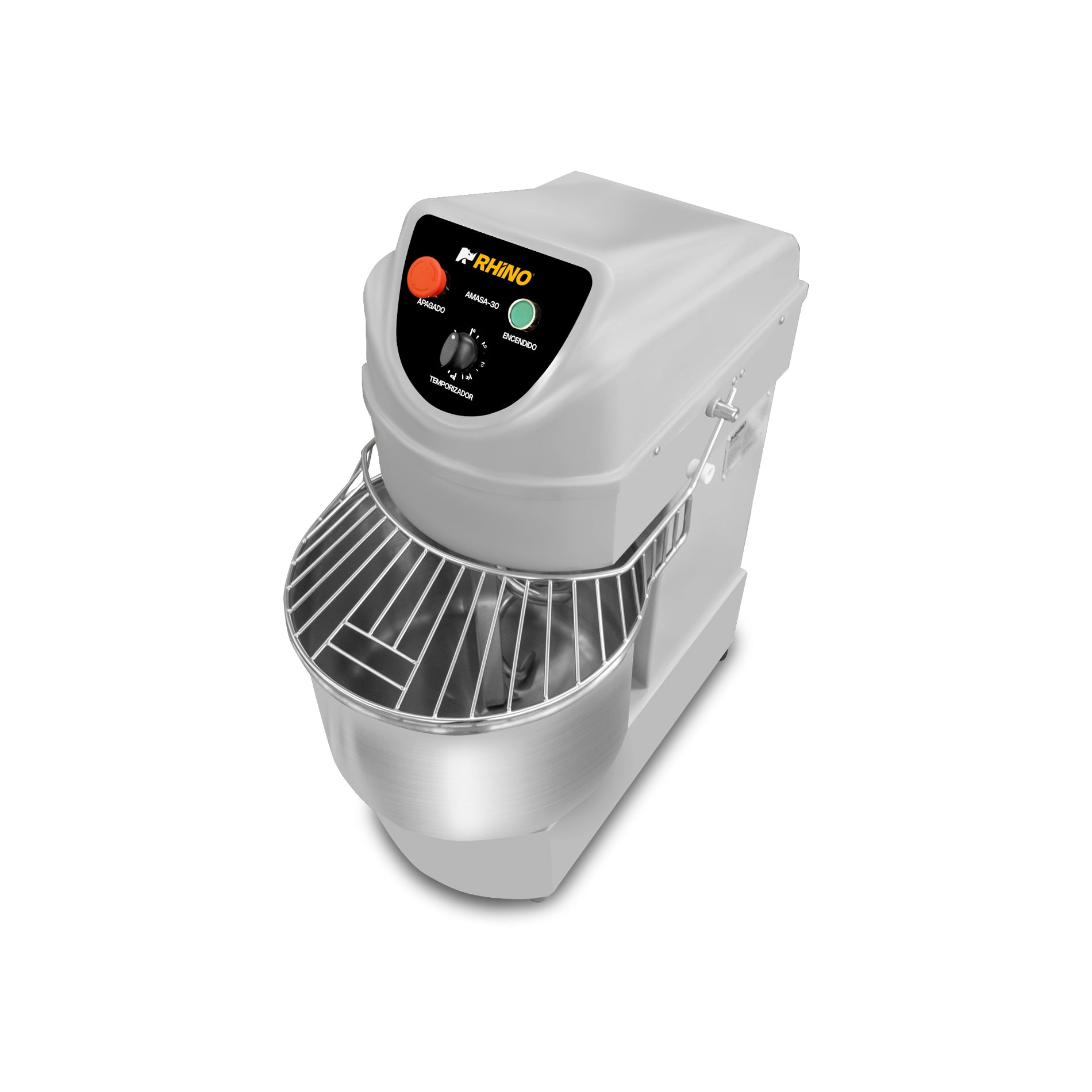 Amasadora de harina Rhino AMASA-30 en uso profesional