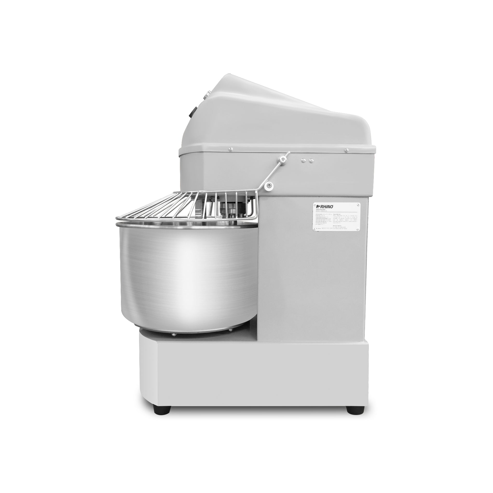 Amasadora de harina Rhino con motor de 1,500 watts