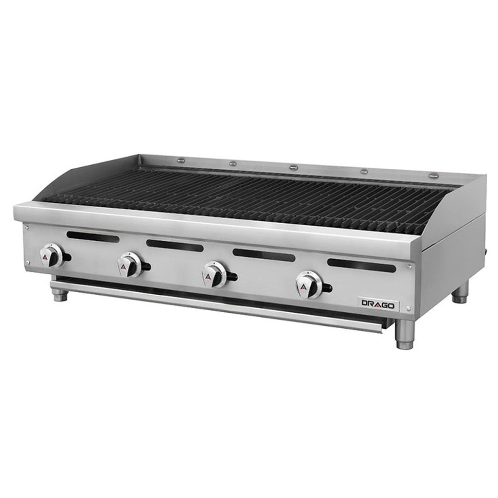 Parrillas de hierro fundido del asador radiante Drago AG-4R