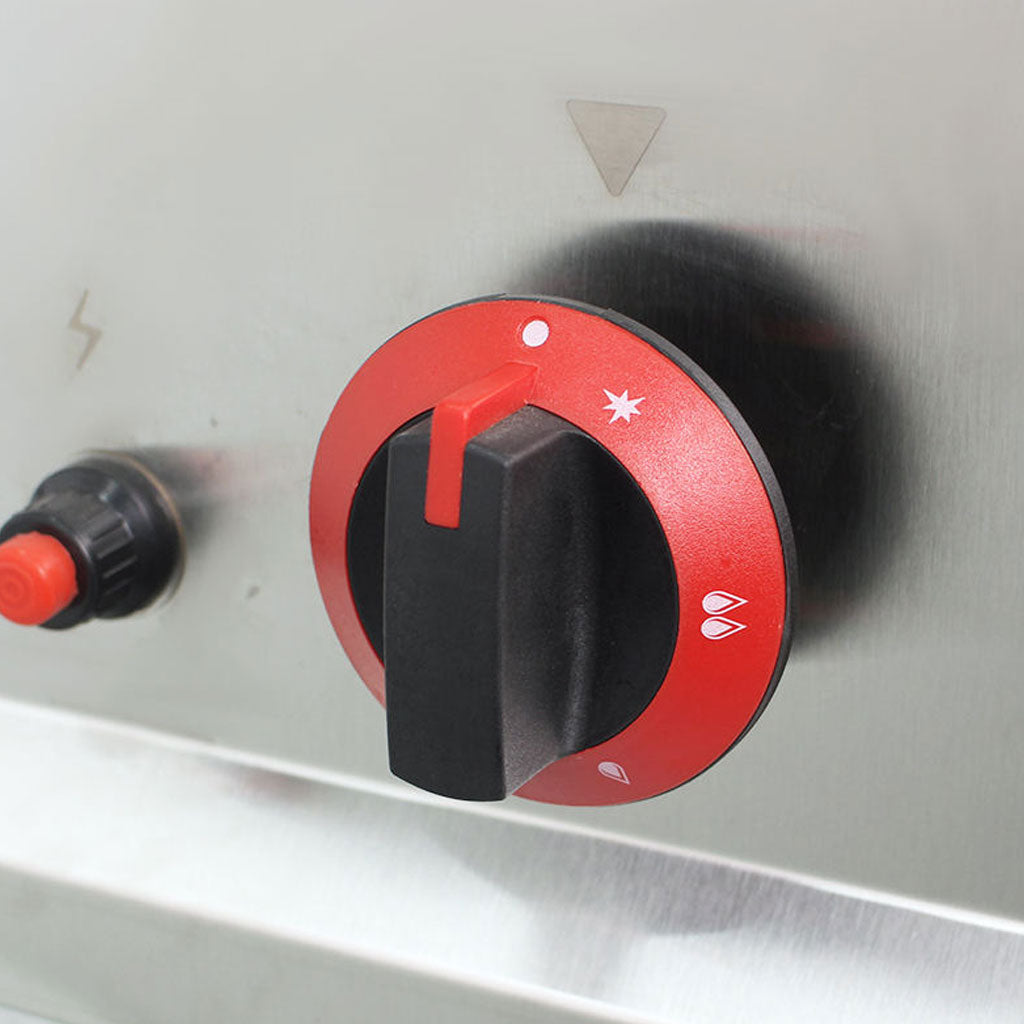 Válvulas de servicio para ajuste de flama del Baño María a gas Migsa HGF-609