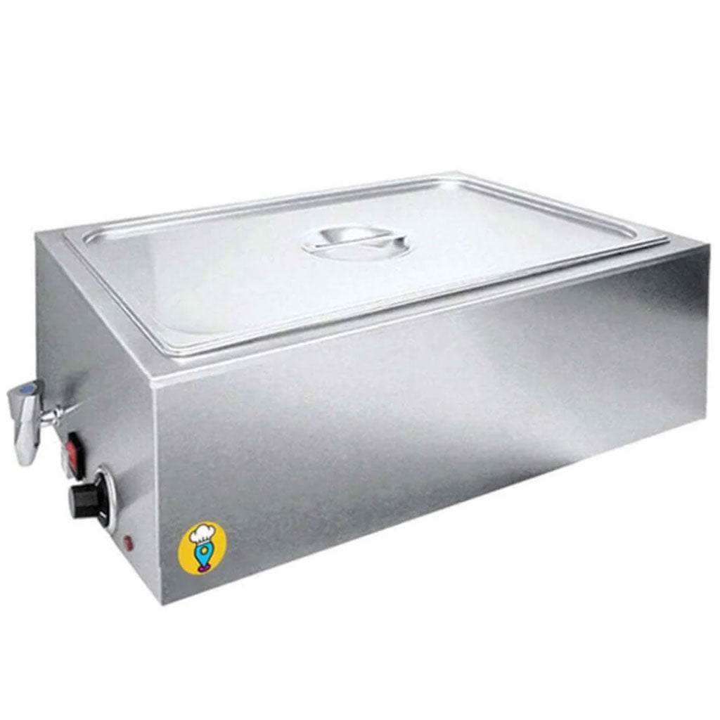 Baño maria eléctrico Migsa ZCK165AT1 vista frontal en acero inoxidable