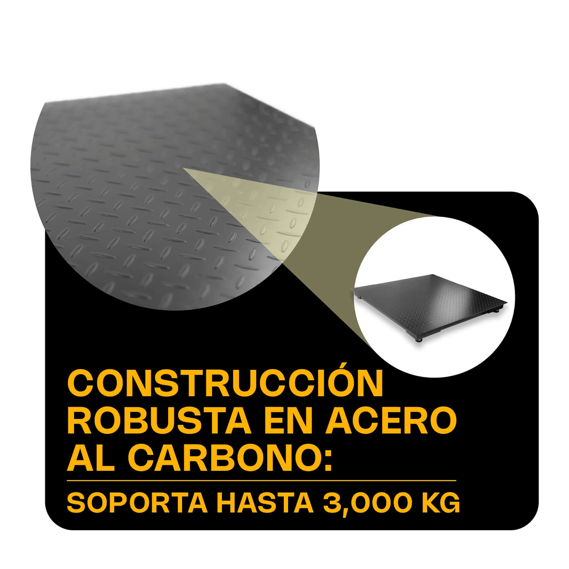 Bascula de plataforma 3 toneladas Rhino PLABA-15 detalle del equipo