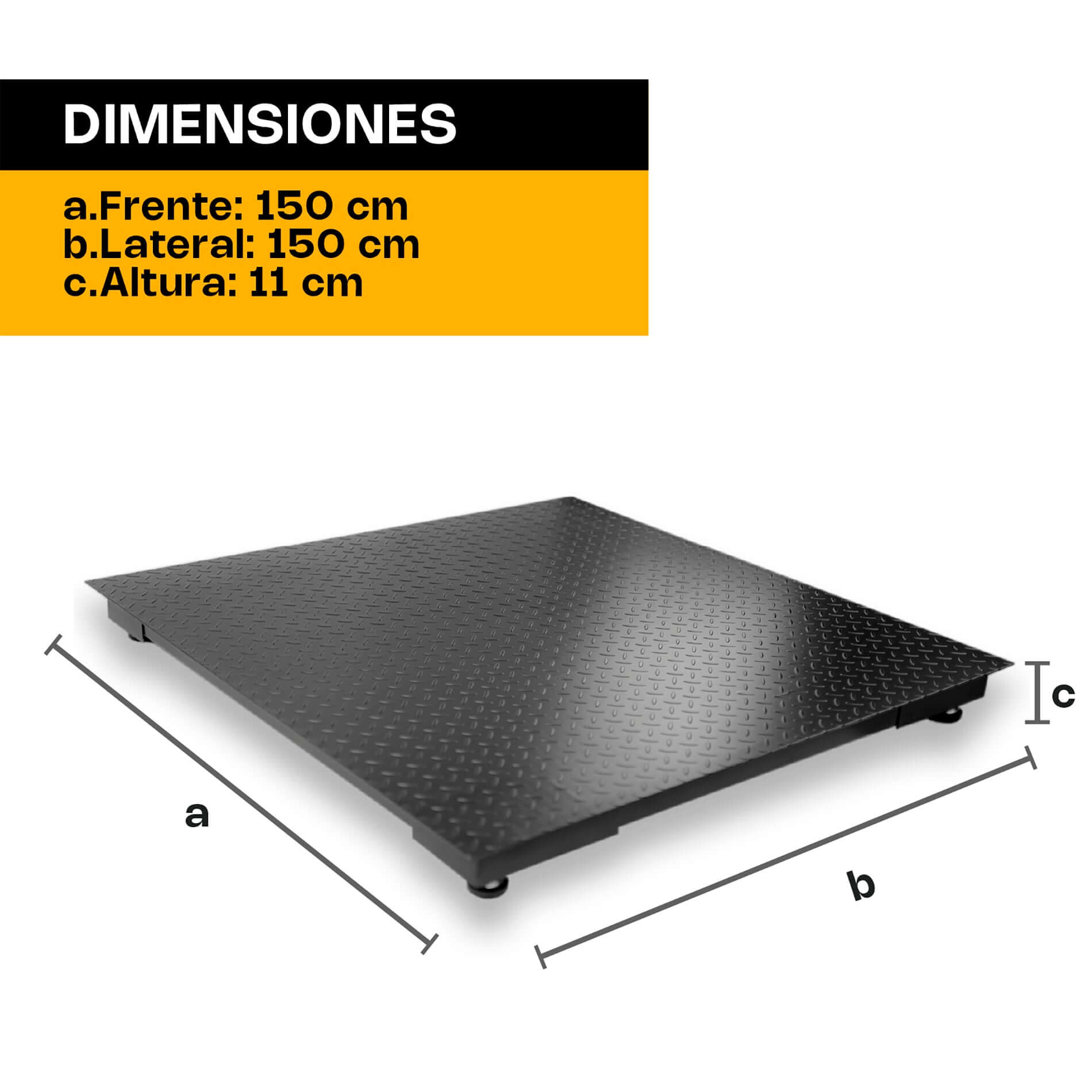 Bascula de plataforma 3000 kg Rhino PLABA-15 con celdas de carga