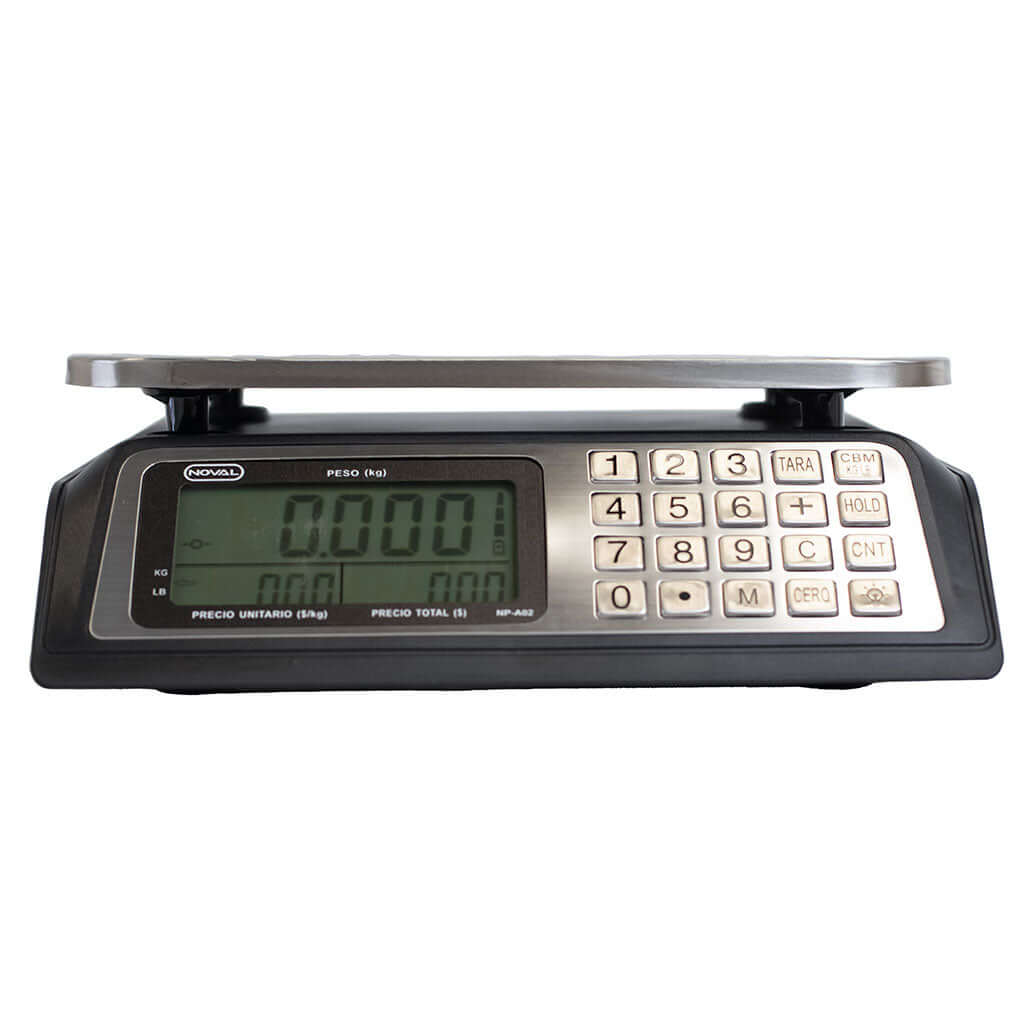 bascula-digital-comercial-a-prueba-de-agua-noval-NP-A02-vista-frontal