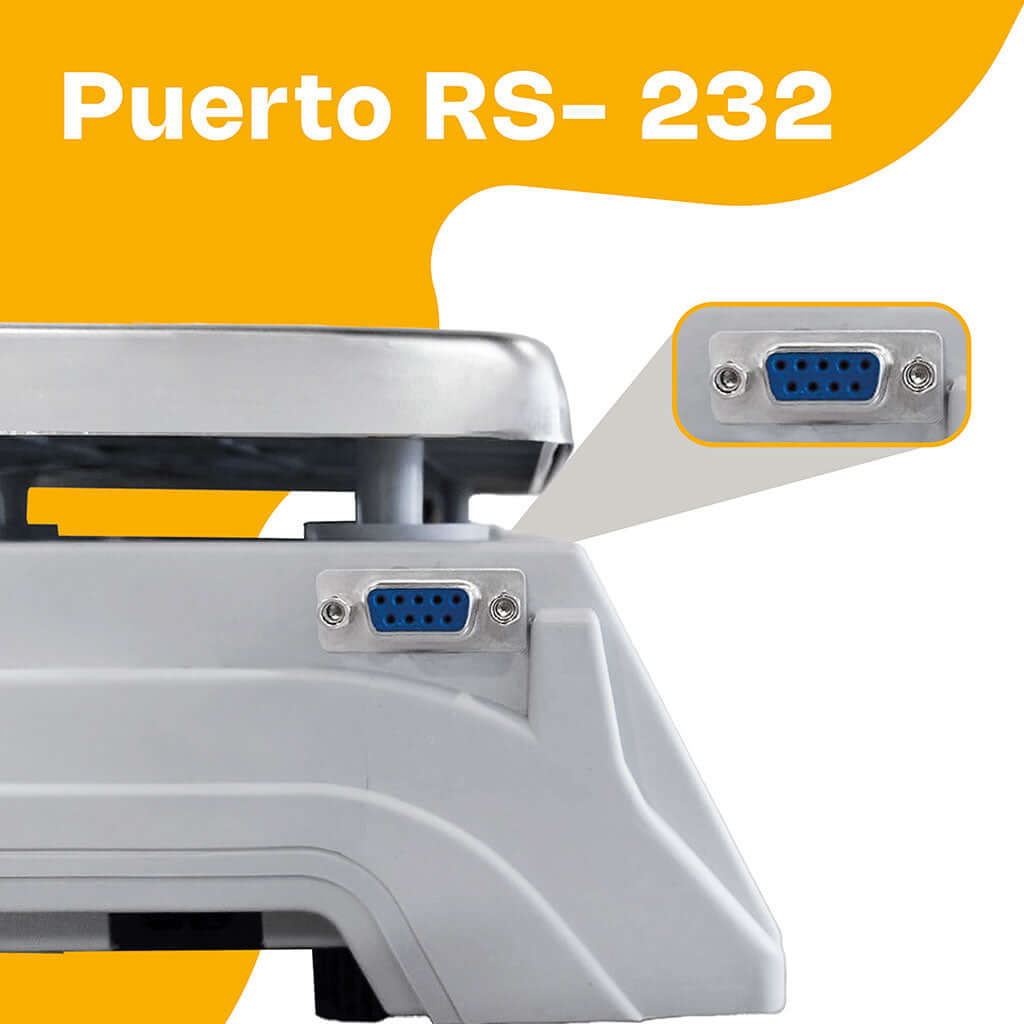 Bascula gramera digital Rhino BACO-30 con pantalla iluminada y plato acero