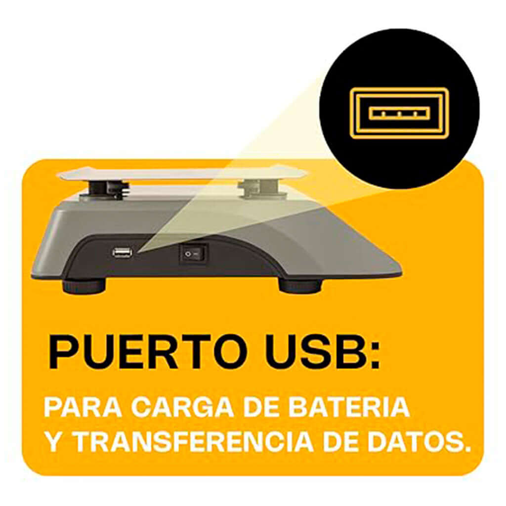 Pantalla digital de la bascula gramera Rhino BAPO-10X