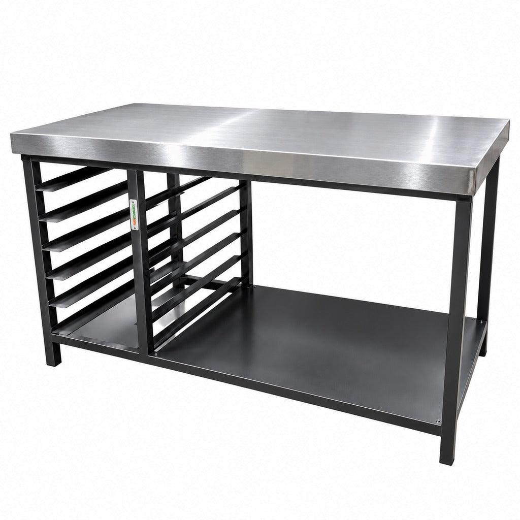 Mesa de trabajo Bathammex MCA 150 cm cubierta acero inoxidable
