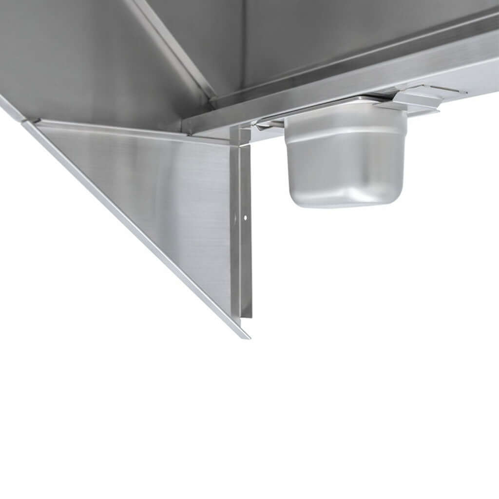 Interior de campana para cocina industrial Drago MC-04-00 en acero inoxidable