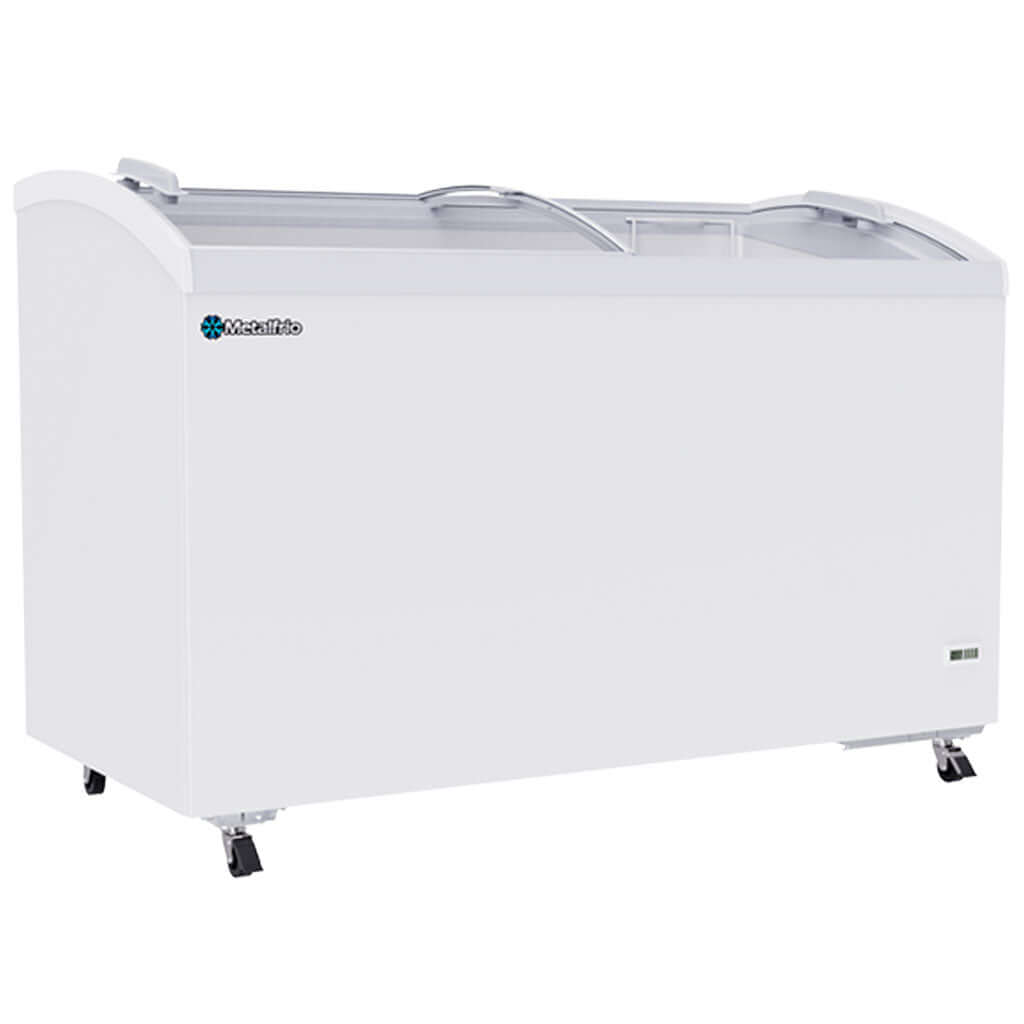 Congelador horizontal Metalfrio CHC 400 con puertas de cristal – vista frontal