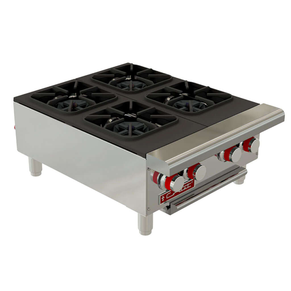 Parrilla industrial Coriat PCV-4 Máster con 4 quemadores y parrillas de hierro fundido